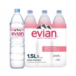 Evian Natural Spring Water 1.5L 6-Pack