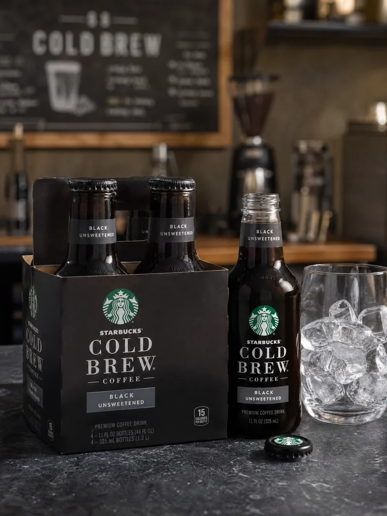Starbucks Cold Brew Coffee Black Unsweetened 11oz 4-Pack